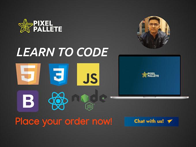 teach, tutor or help you learn html, css, javascript, react