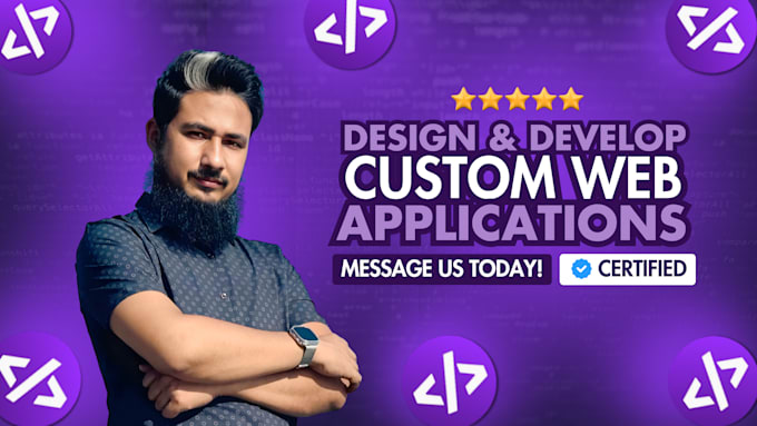 design and develop custom web apps with PHP, mysql, HTML, and CSS