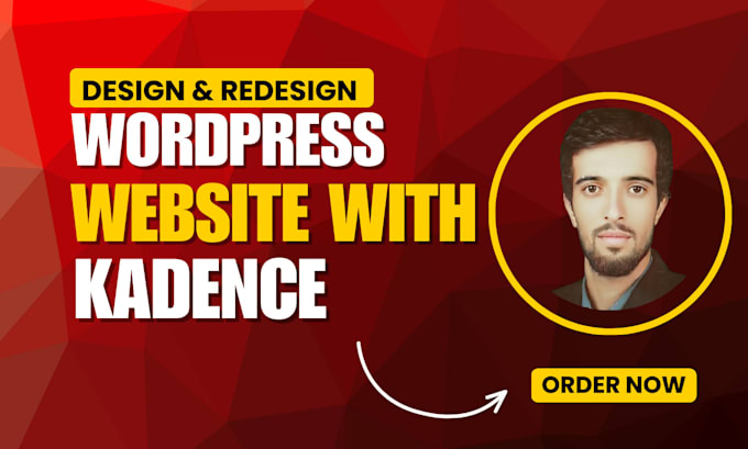 design or redesign wordpress website with kadence blocks