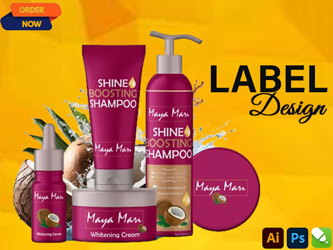 do custom packaging, product box, product label, amazon box design and 3d mockup