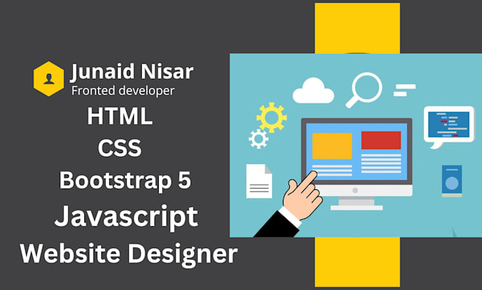 be your front end developer, will do front end development