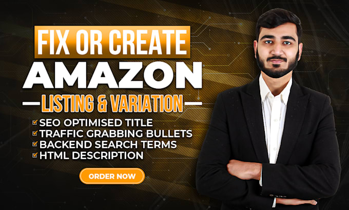 write top selling SEO amazon product listing, flat file or fix listing variation