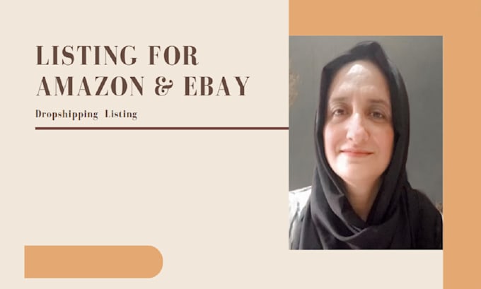 do amazon and ebay dropshipping listing