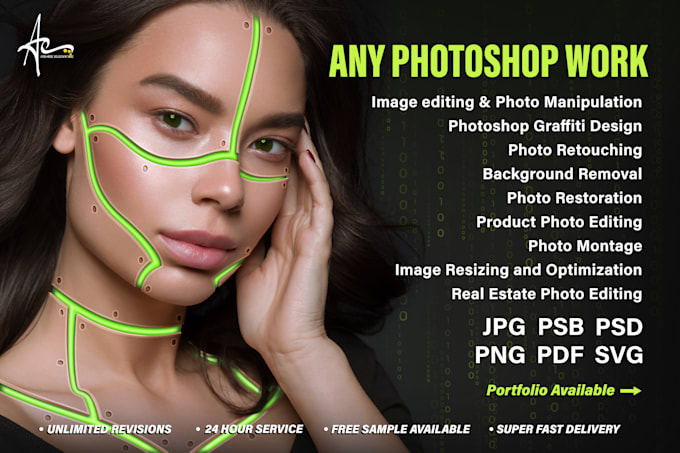 do any graphics design work in adobe photoshop
