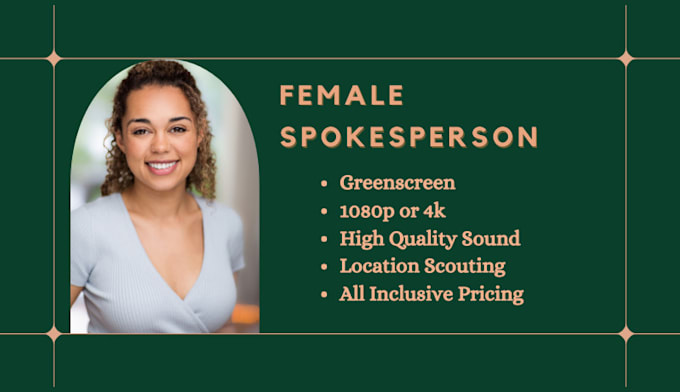 create a female spokesperson video