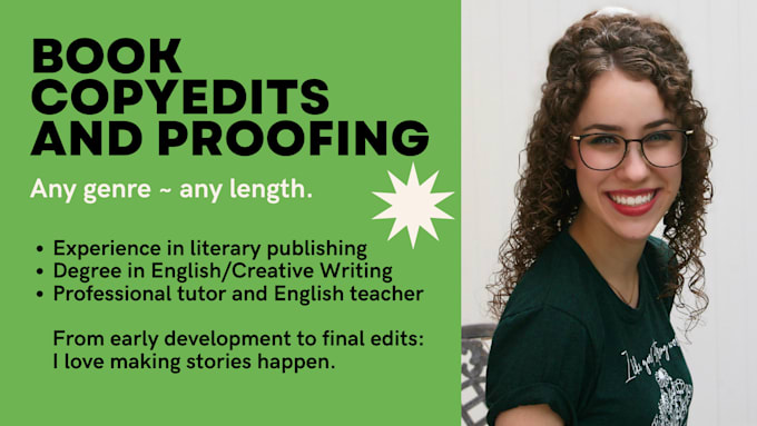 proofread and copyedit your book or novel