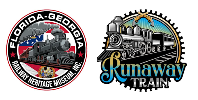 do make an modern custom train, railway logo