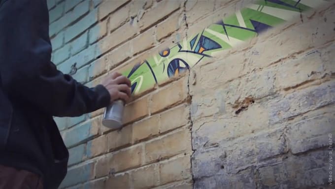 spray paint any thing on graffiti wall within 24 hrs
