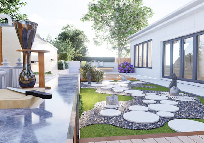 do frontyard and backyard landscape design