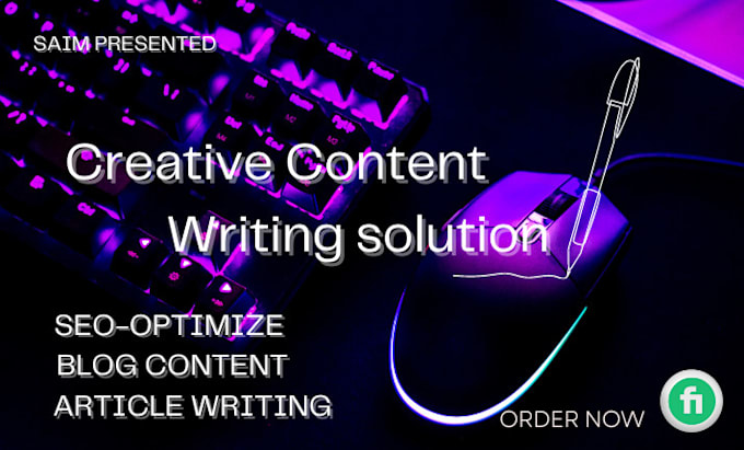 write SEO optimized content and article