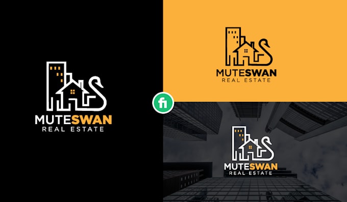 property construction mortgage real estate logo design