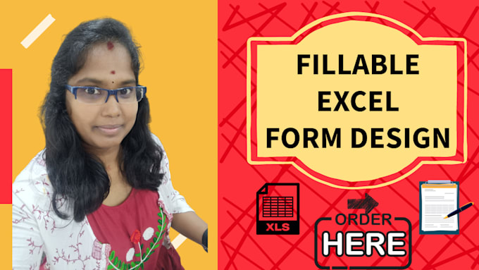 Do invoice design and fillable excel form service by Raji_freelancer ...