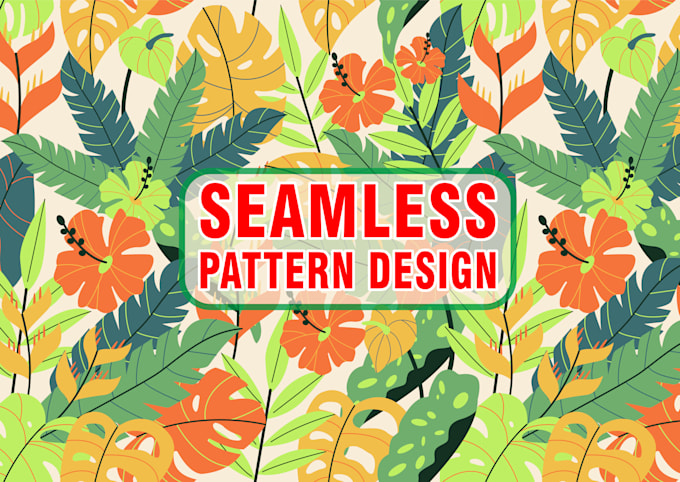design a seamless surface pattern for textile prints design