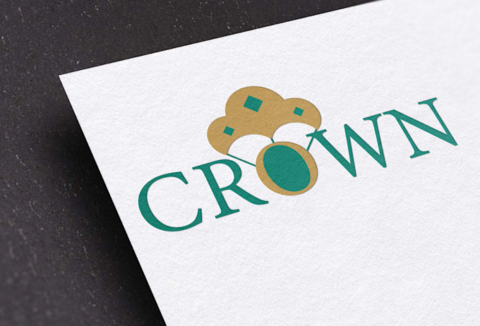 create trendy crown, jewelry, lawyer minimalist logo