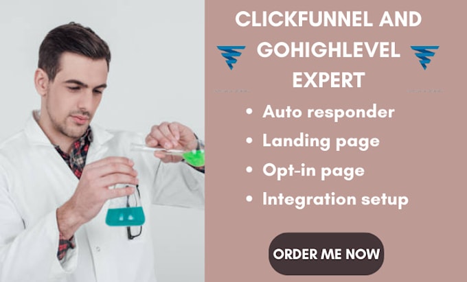 design a high converting sales funnel in clickfunnel or gohighlevel