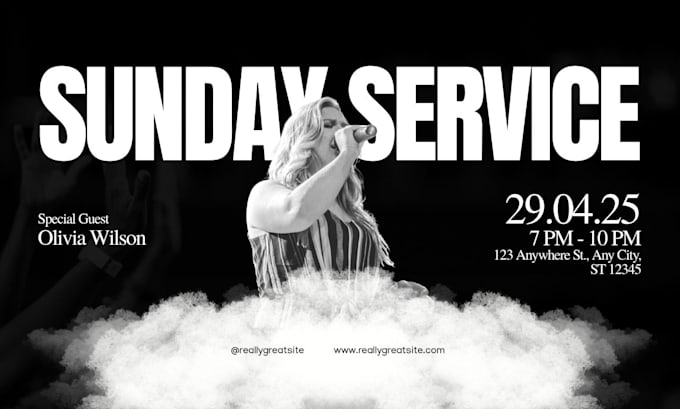 create an amazing church flyer events flyer design canva flyer design