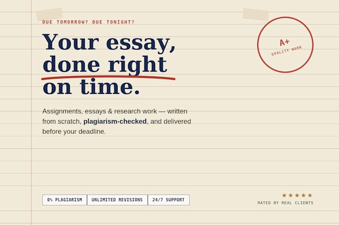 do urgent essay writing and assignments on any topic