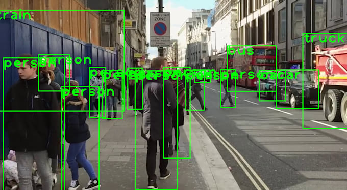 Build project of object detection using opencv and yolo by Bkm ...