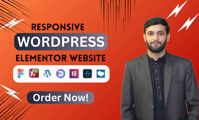 design, build wordpress website wordpress blog figma to elementor or redesign