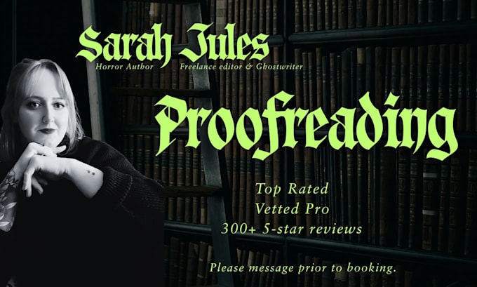 complete the final proofread of your manuscript