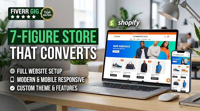 build a 7 figure shopify website and ecommerce store