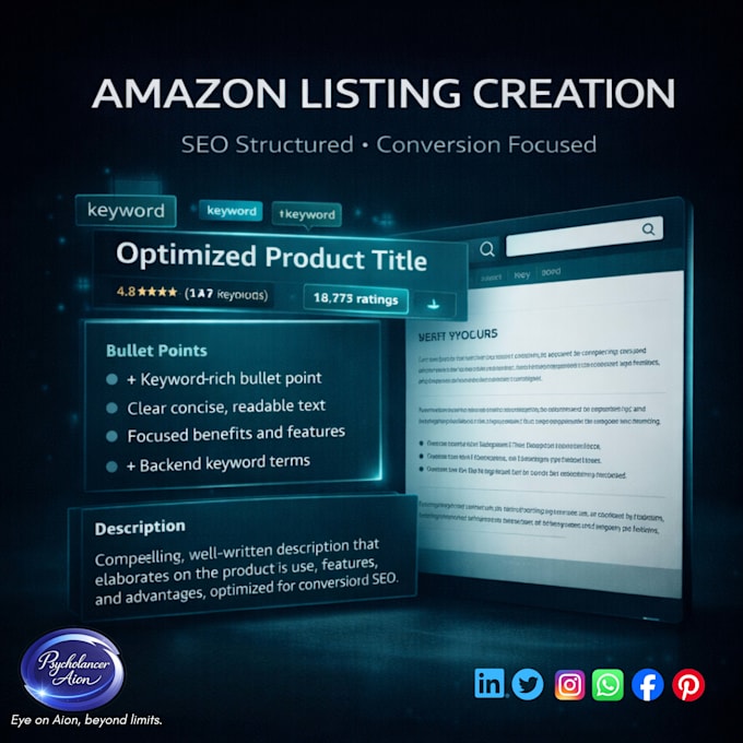 create high converting amazon product listing