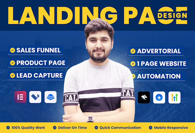 build elementor landing page, convertri, landingi, swipe, or leadpages