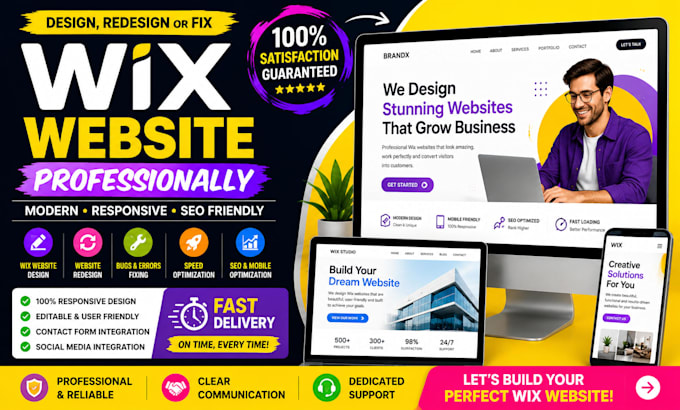 design, redesign, or fix your wix website professionally