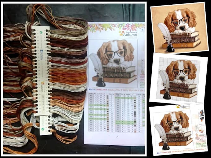 make cross stitch kits from your image files