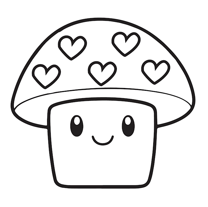 create bold, easy and cute coloring book