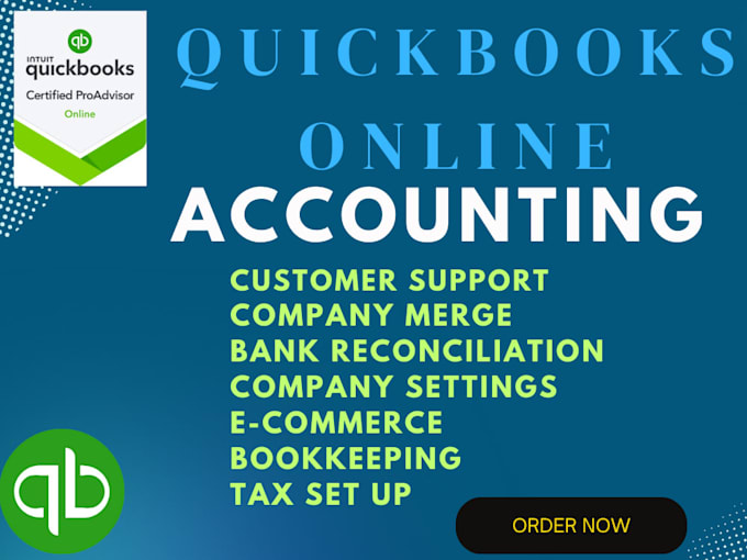 setup quickbooks online, categorize transactions and do bank reconciliation