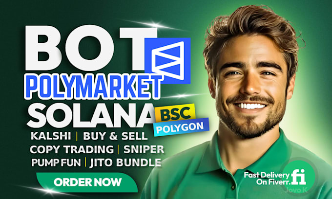 create crypto trading bot, polymarket bot, volume holder bot pump fun solana bot