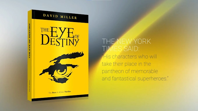 create book trailer, 3d book promo, magazine promo video for new year sale 2026