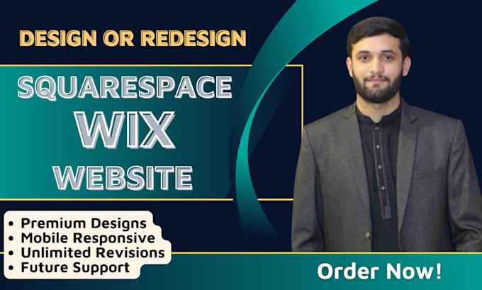 design, build squarespace or wix website redesign, wix design wix ecommerce site