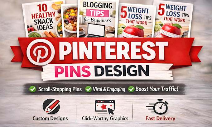 design professional or custom pinterest pins