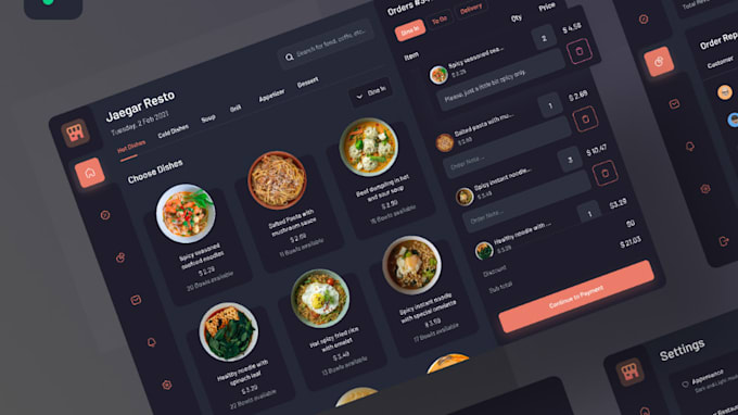 Design restaurant website with online food ordering system by ...