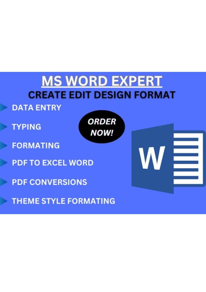 Create, edit, format microsoft word document, ms word expert by ...