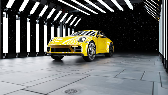 do 3d design and 3d modeling a car or vehicle in blender