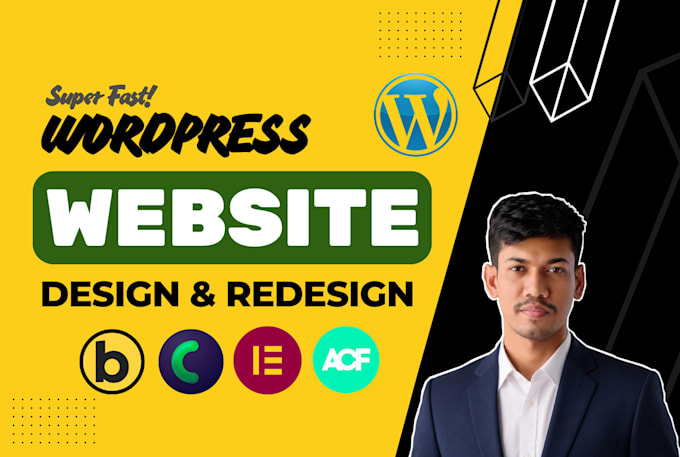 design, redesign super fast wordpress website with bricks builder or elementor
