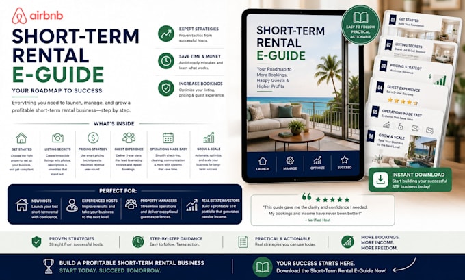 airbnb course ebook and starter package