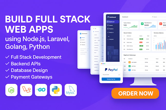 Build scalable full stack apps using nodejs laravel golang by Hssn10 ...