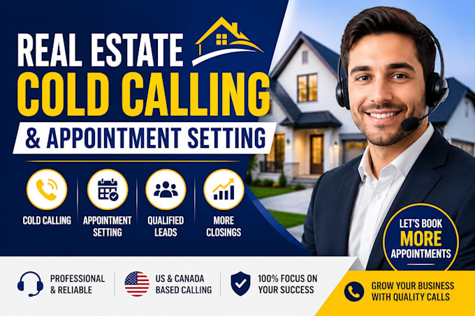 real estate and solar cold calling that books qualified appointments
