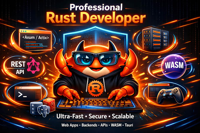 build high performance rust web apps, API, server plugins, backend