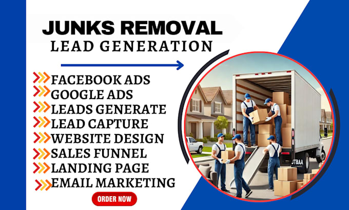 junk removal leads junk removal website trash removal leads cleaning service