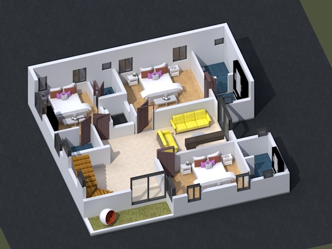 create a 2d floor plan , 3d floor plan,rendering