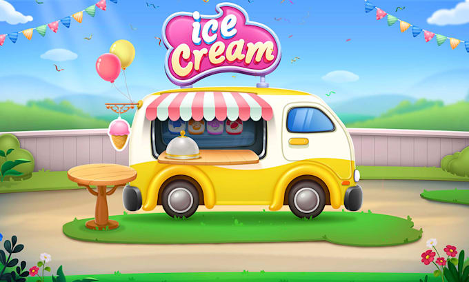 create 2d game art, game UI, game popup, 2d game