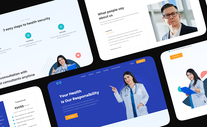 design website with best UI UX design in figma