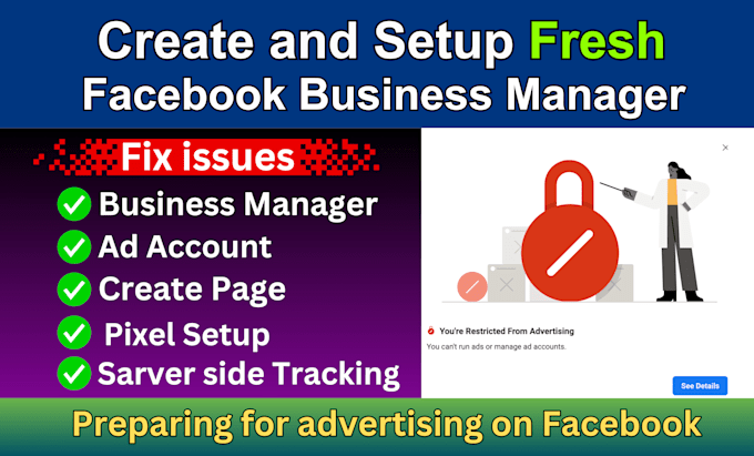 create and setup fresh facebook business manager