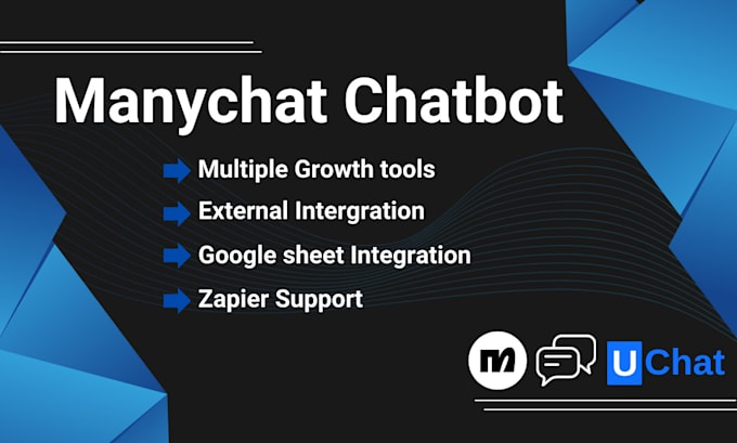 Create manychat and uchat chatbot for your social media business by ...