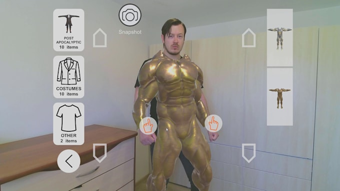 develop an augmented reality clothing try on app